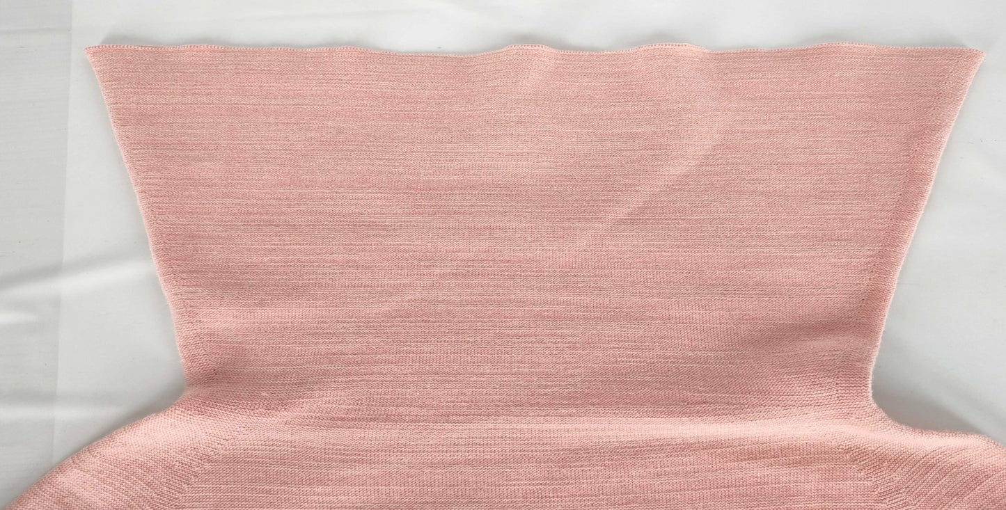 ISSEY MIYAKE HAAT Wool Knit Turtleneck Top Salmon Pink Size 2 Made in Japan