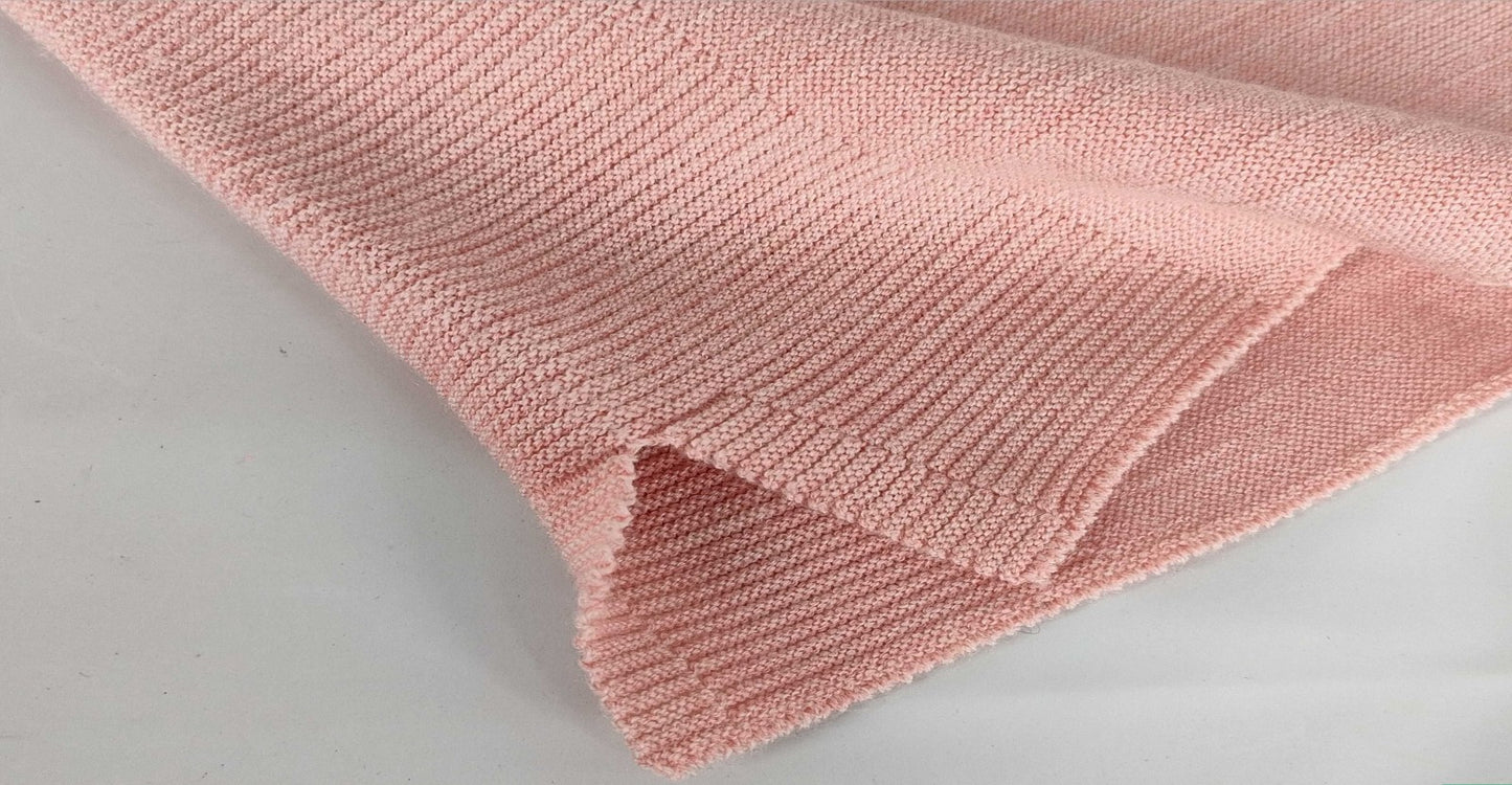 ISSEY MIYAKE HAAT Wool Knit Turtleneck Top Salmon Pink Size 2 Made in Japan