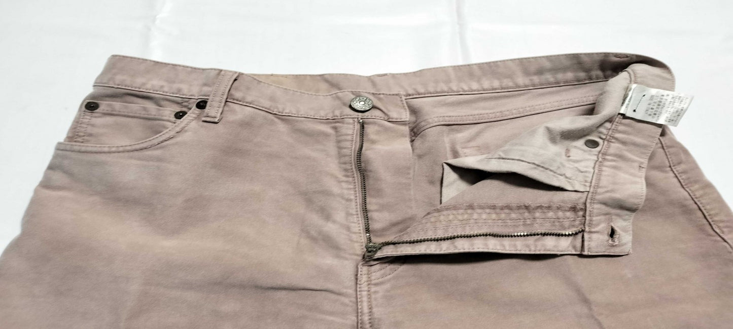 GUCCI Men’s Cotton Chino Pants Greige Size 46 Made in Italy