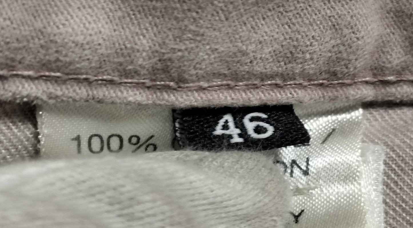 GUCCI Men’s Cotton Chino Pants Greige Size 46 Made in Italy