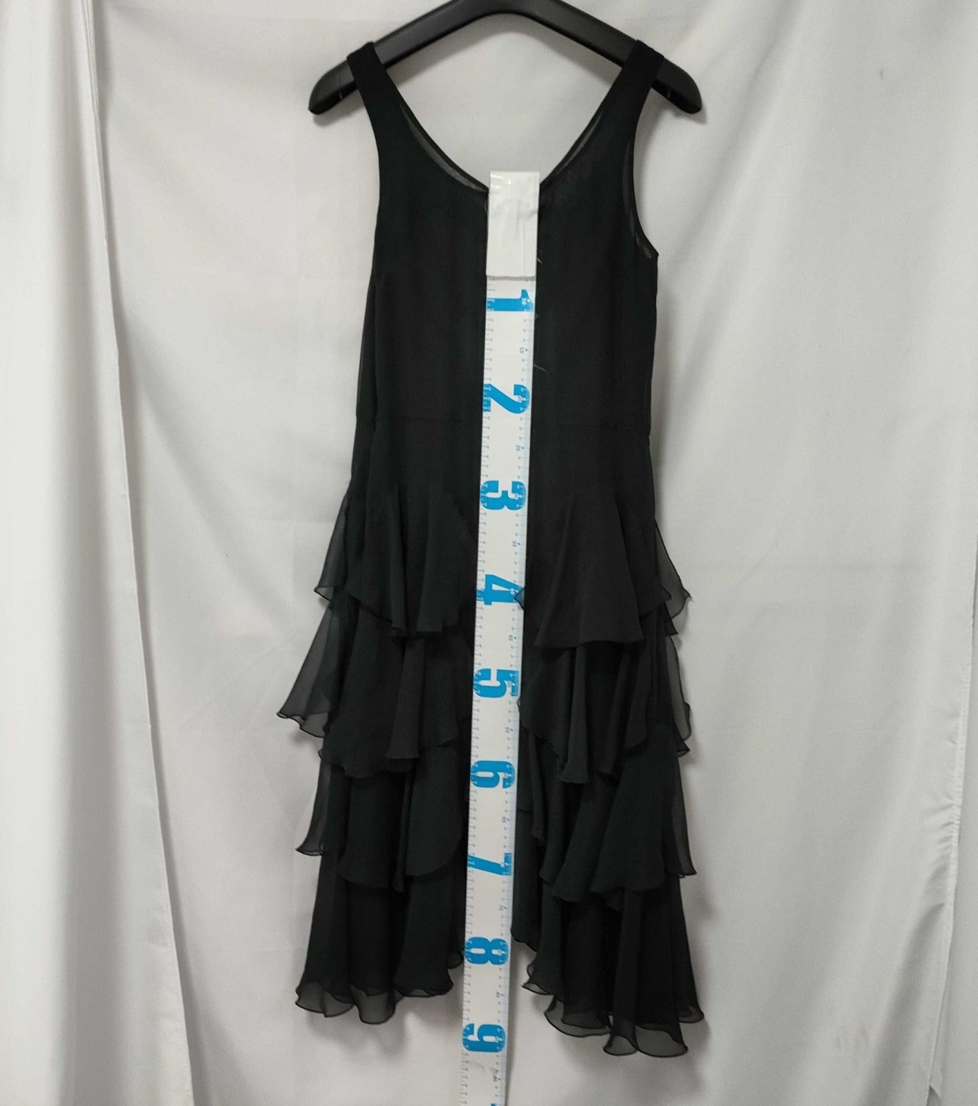 JILLSTUART Women’s Black Dress Tiered Design Side Zip Size 0