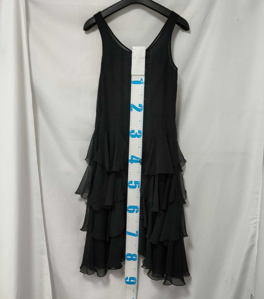 JILLSTUART Women’s Black Dress Tiered Design Side Zip Size 0