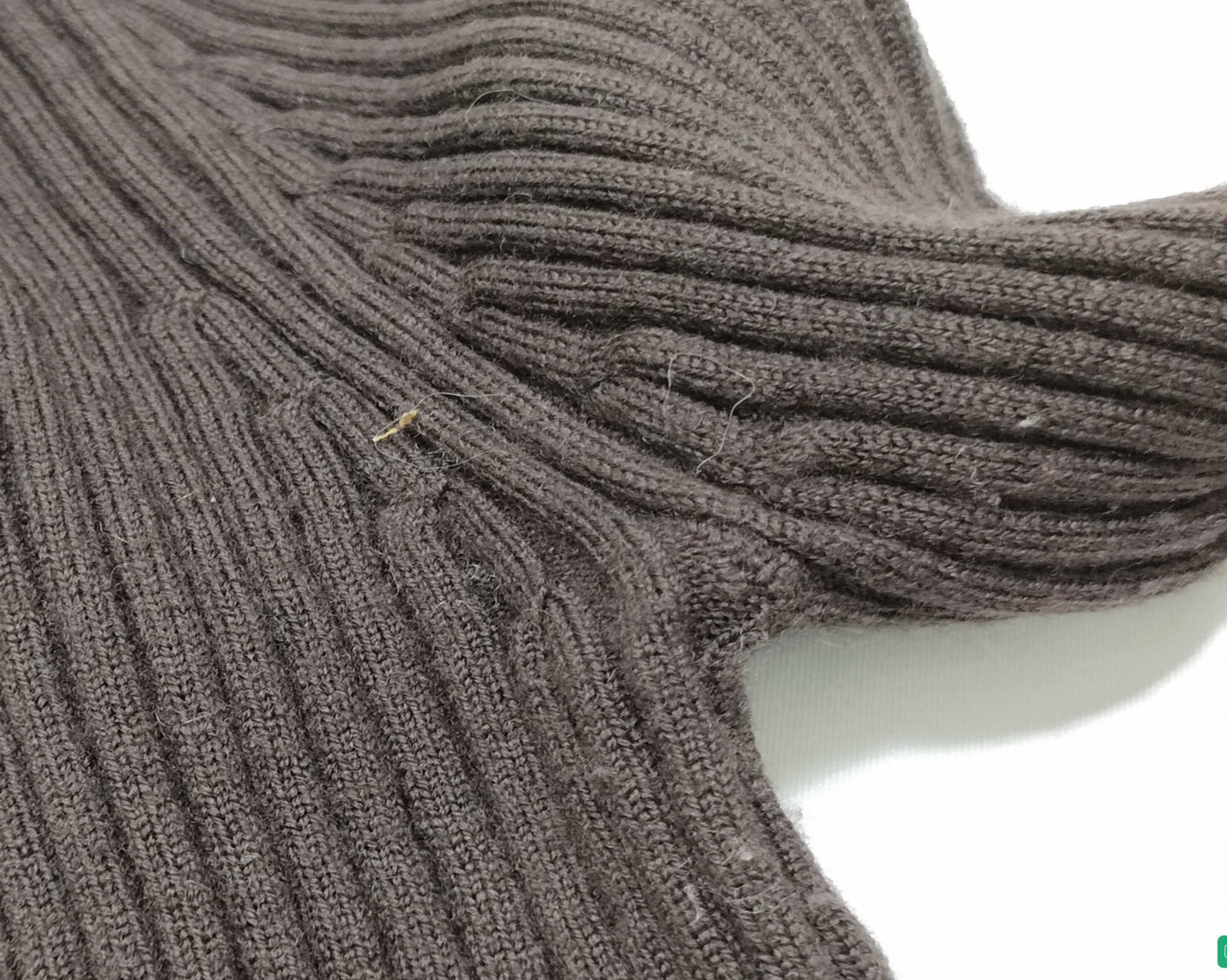 Michael Kors Half Zip Rib Knit Sweater Brown Women’s