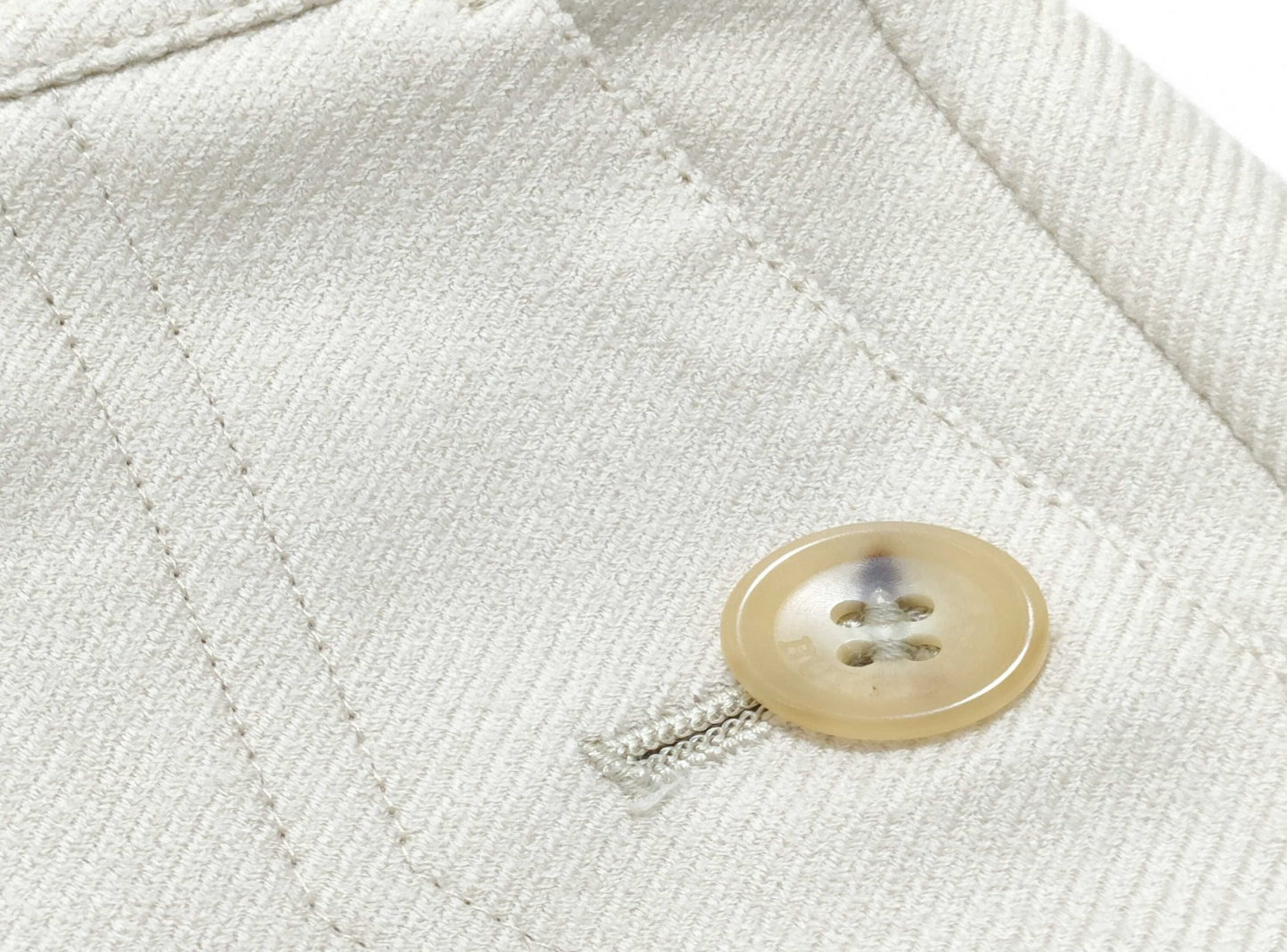 BURBERRY LONDON Women’s Pants Size 40 Ivory Cotton Stretch Trousers Japan Made