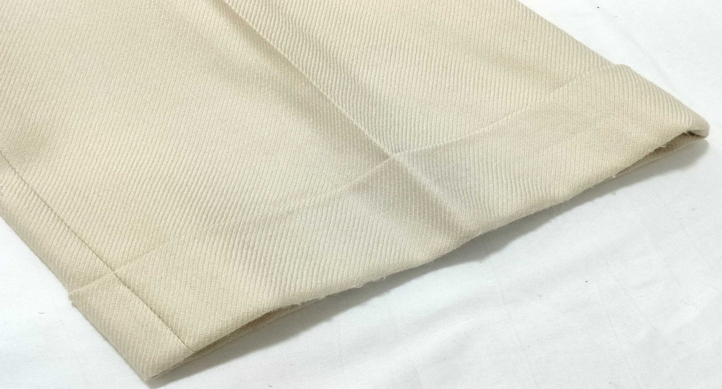 BURBERRY LONDON Women’s Pants Size 40 Ivory Cotton Stretch Trousers Japan Made