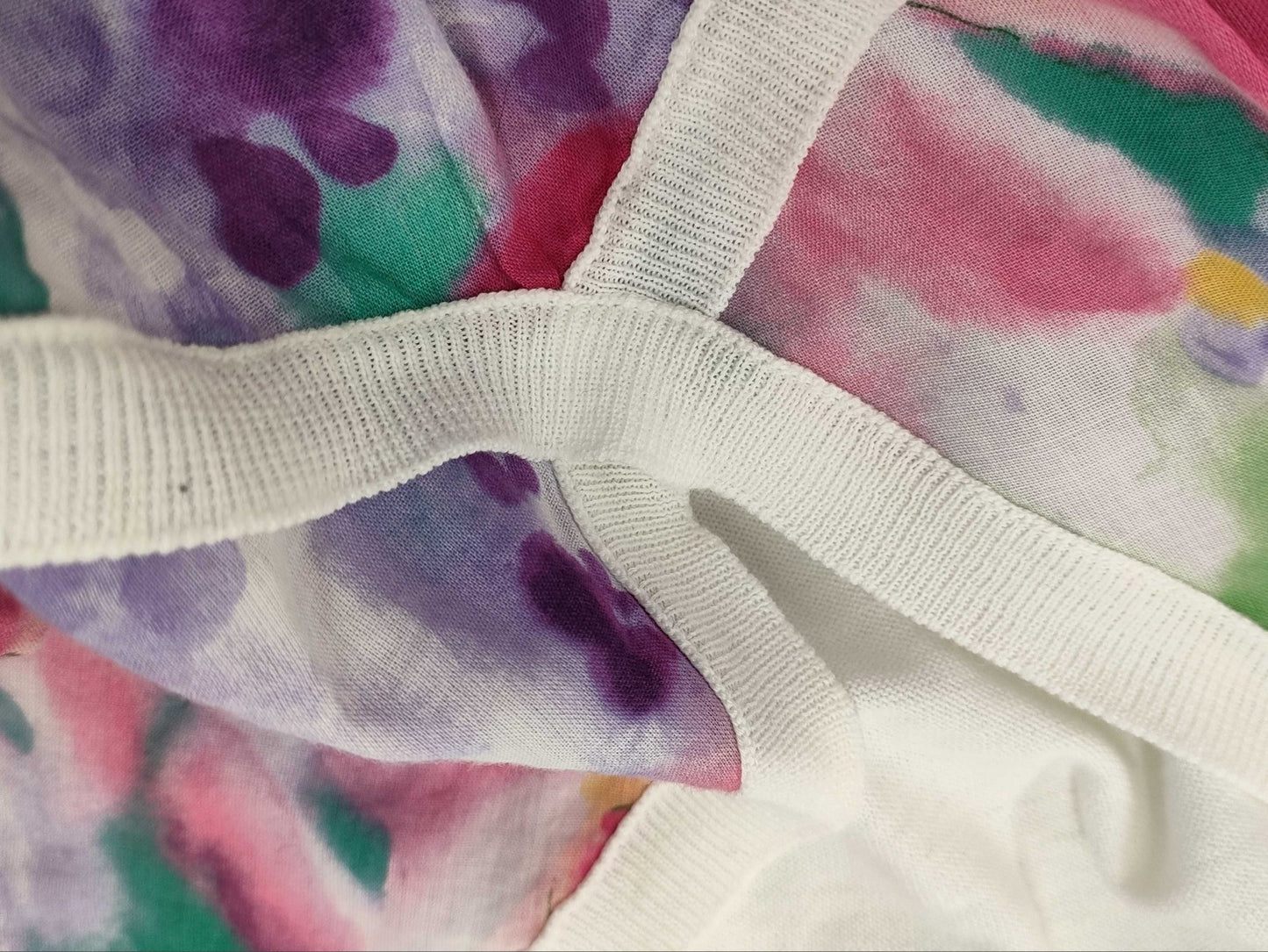 Salvatore Ferragamo Floral Print Sleeveless Top V-Neck Cross Design Cotton Made in Italy Size L