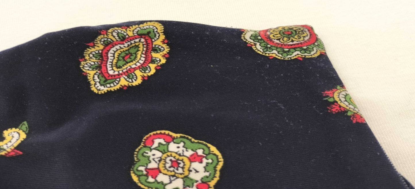 Lauren Ralph Lauren Women’s Paisley Dress Navy Long Sleeve Size 2