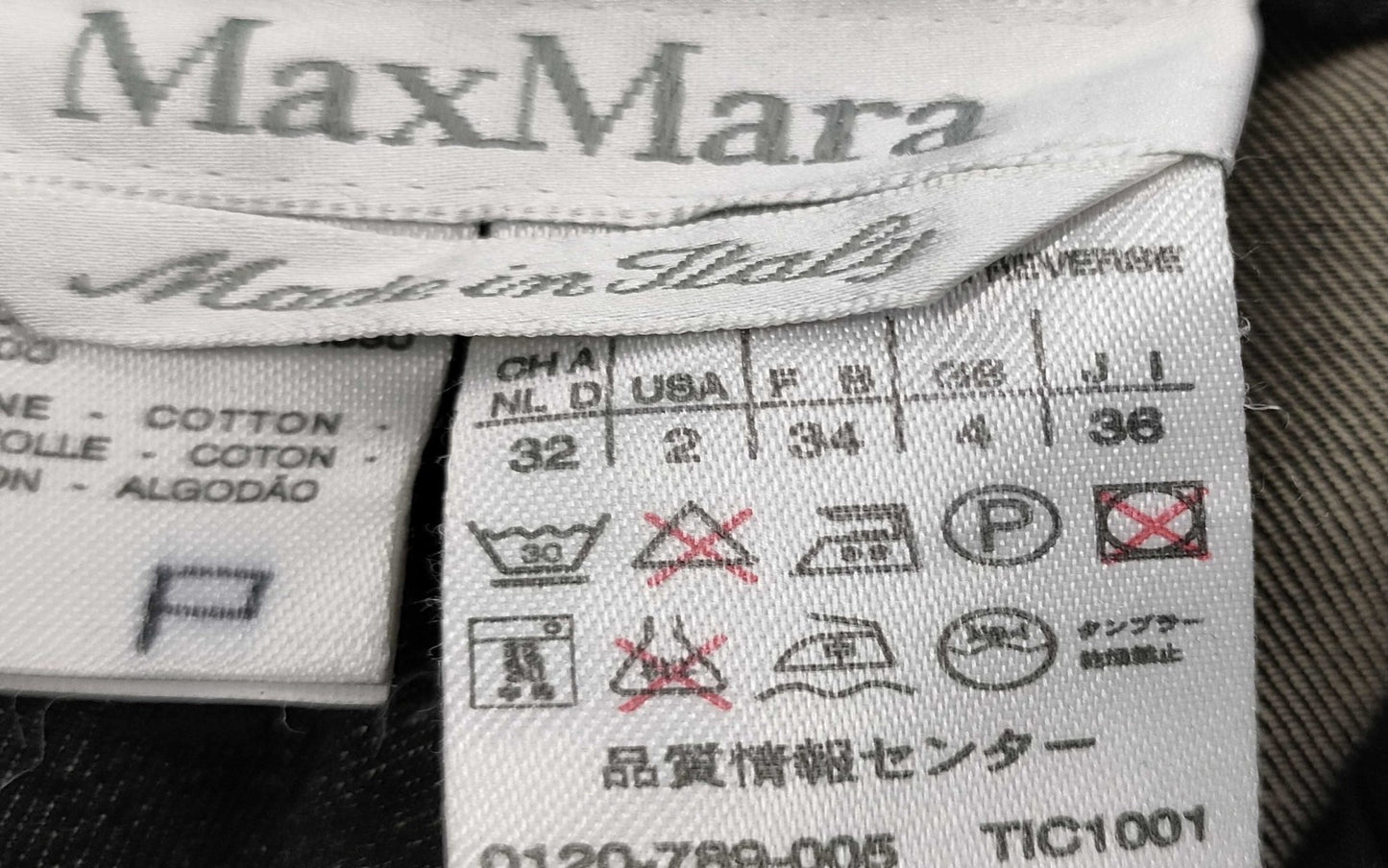 Max Mara Women's Denim Pants Dark Color Cotton 100%