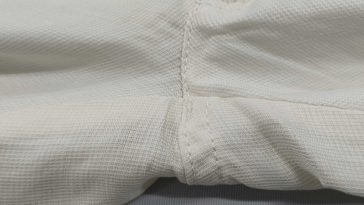 FENDI Jeans Women’s Pants White Linen Blend Made in Italy Straight Leg