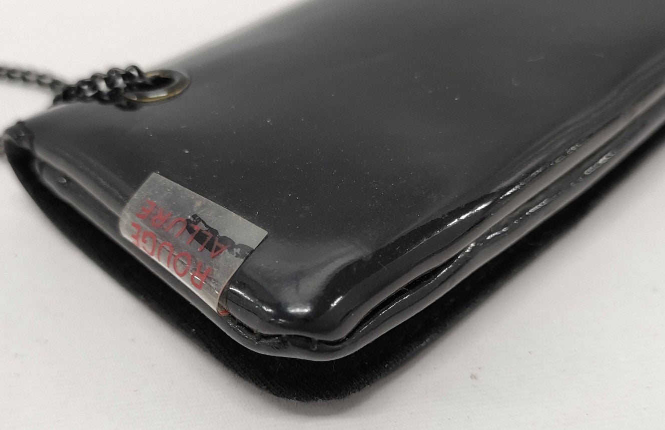 CHANEL Cosmetic Case Chain Shoulder Bag Black Novelty Not for Sale Approx 10cm　Chain length: 55 cm