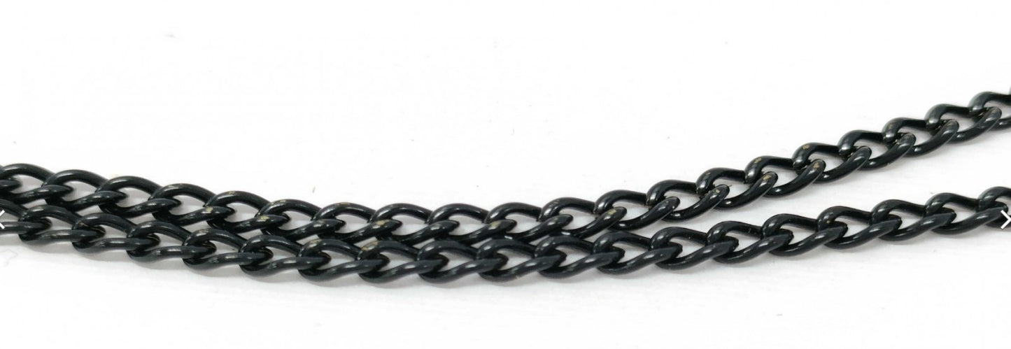 CHANEL Cosmetic Case Chain Shoulder Bag Black Novelty Not for Sale Approx 10cm　Chain length: 55 cm