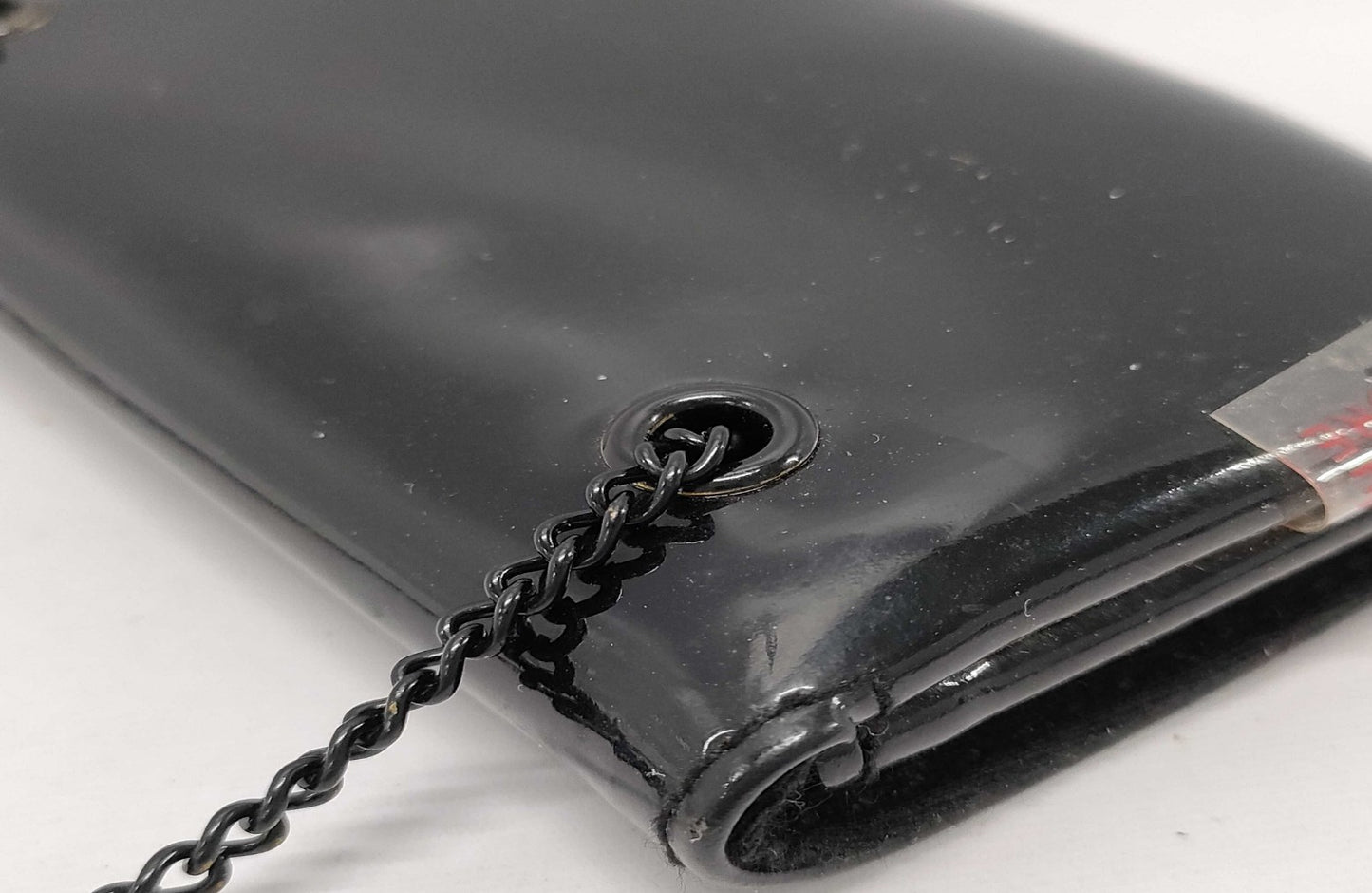 CHANEL Cosmetic Case Chain Shoulder Bag Black Novelty Not for Sale Approx 10cm　Chain length: 55 cm