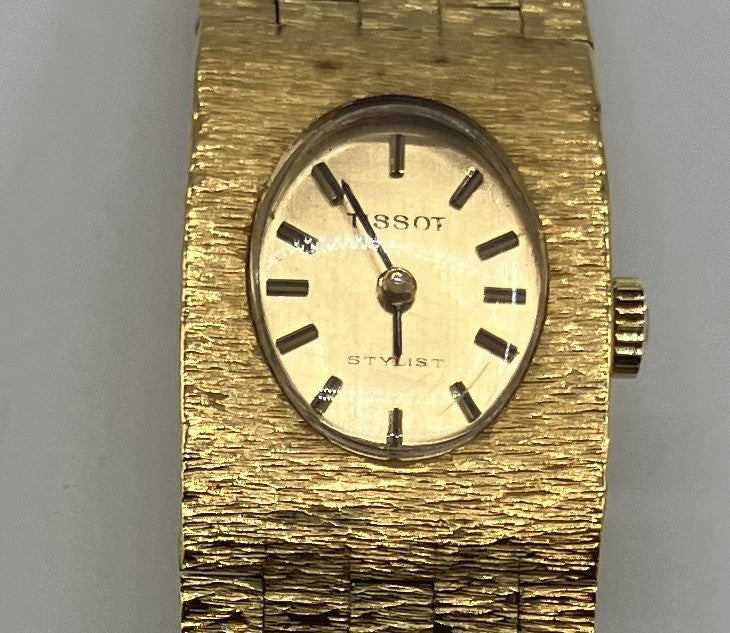 TISSOT Hand-wound watch for women Case width 19mm Arm circumference 16cm Free shipping 