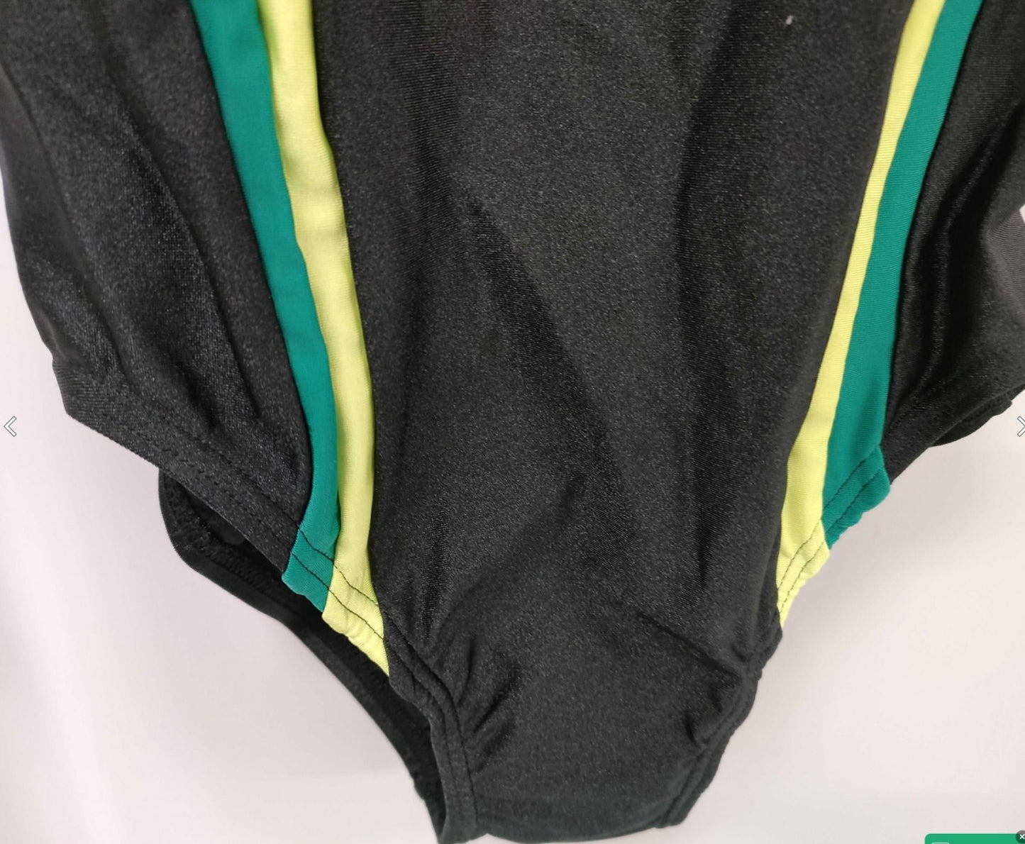 ellesse Women's One Piece Racing Swimsuit ESZ5495 Black Green Yellow Size O Japan