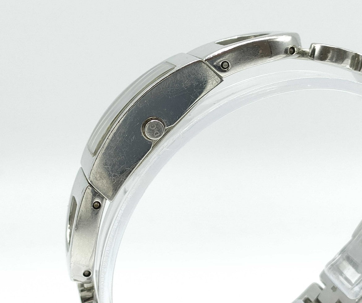 DOLCE & GABBANA Logo Quartz Watch Women Silver Stainless Steel Wrist 15cm 20mm Case