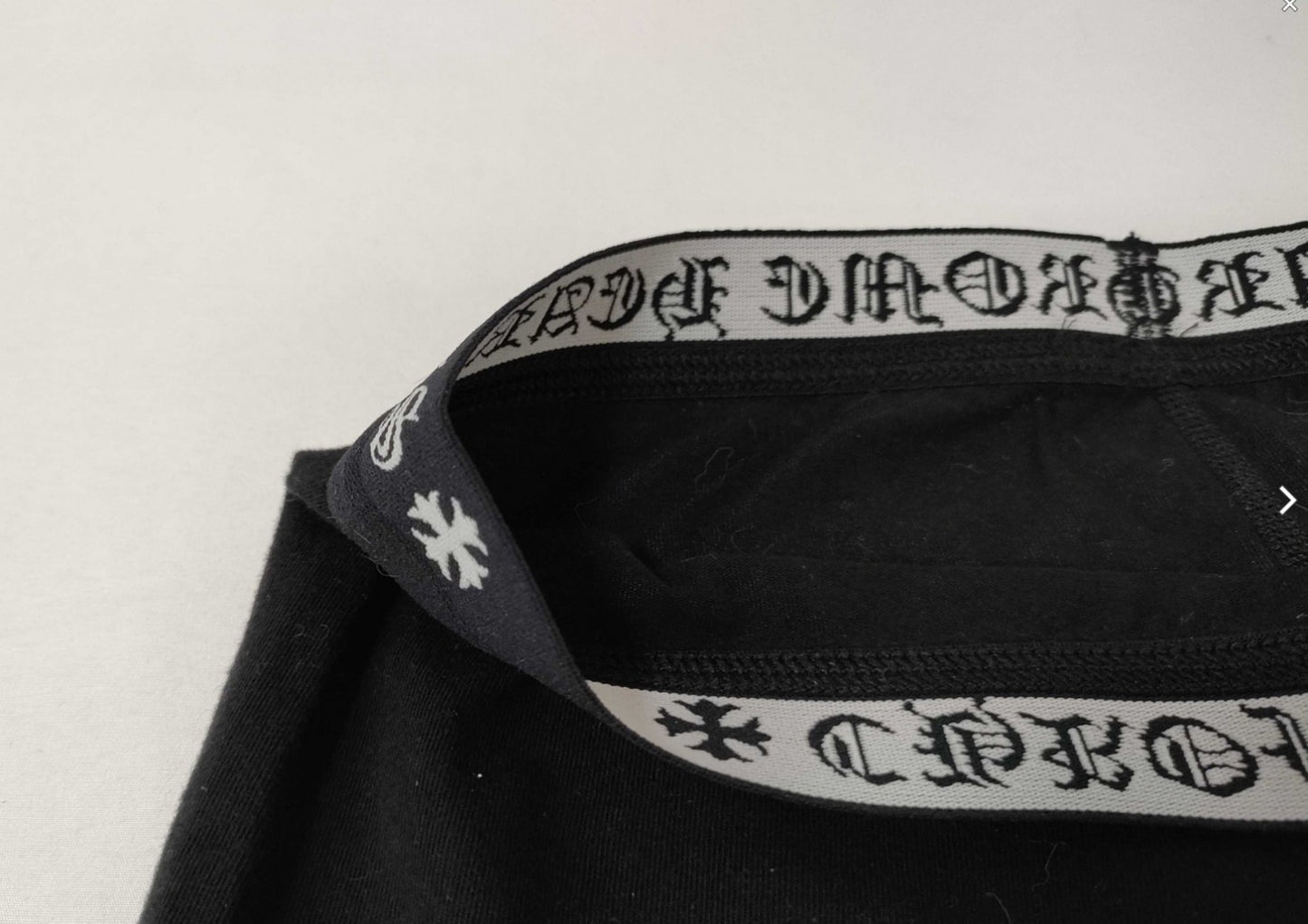 Chrome Hearts Logo Waist Leggings Pants Black Size M Japan Women's