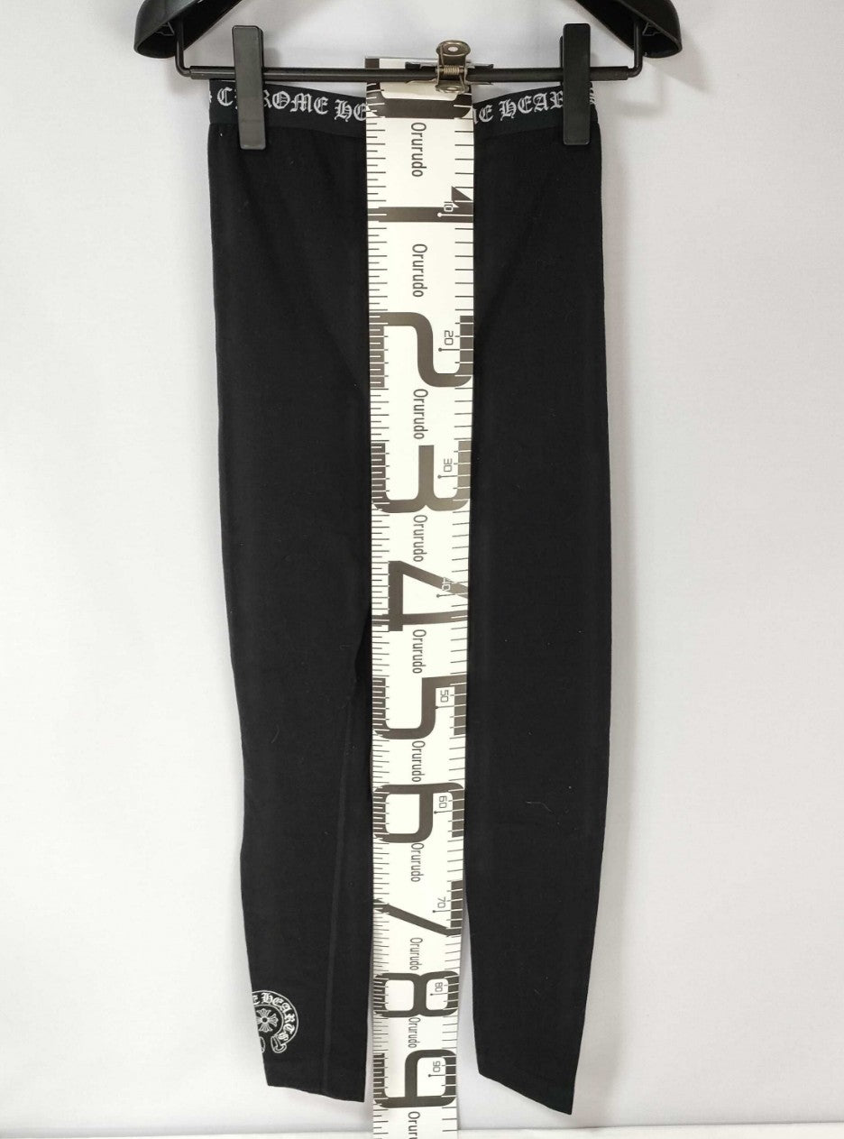 Chrome Hearts Logo Waist Leggings Pants Black Size M Japan Women's