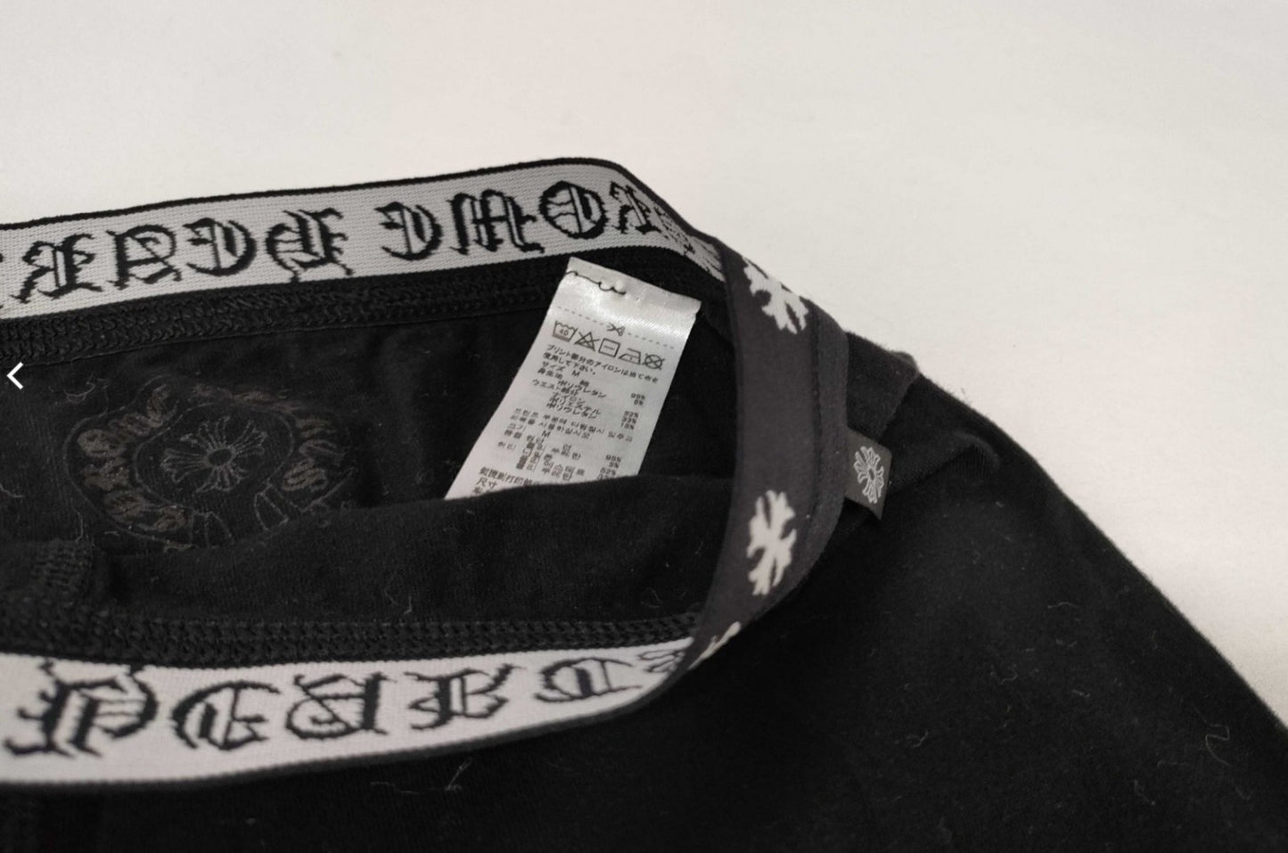 Chrome Hearts Logo Waist Leggings Pants Black Size M Japan Women's