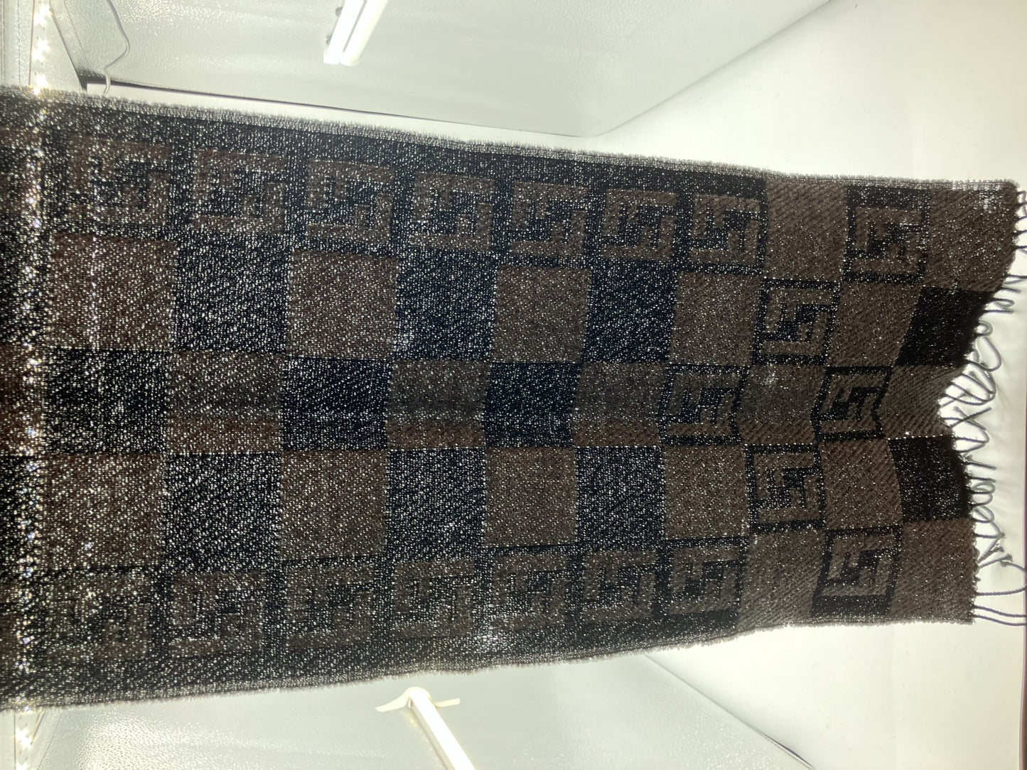 FENDI muffler, total length approx. 156cm, free shipping 