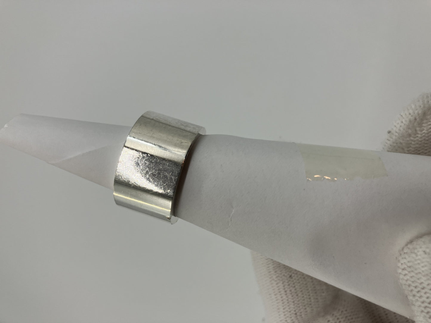 Gucci ring, silver, G logo, SV925, size 15 (55) (US 8), ring width 1.15cm, free shipping 