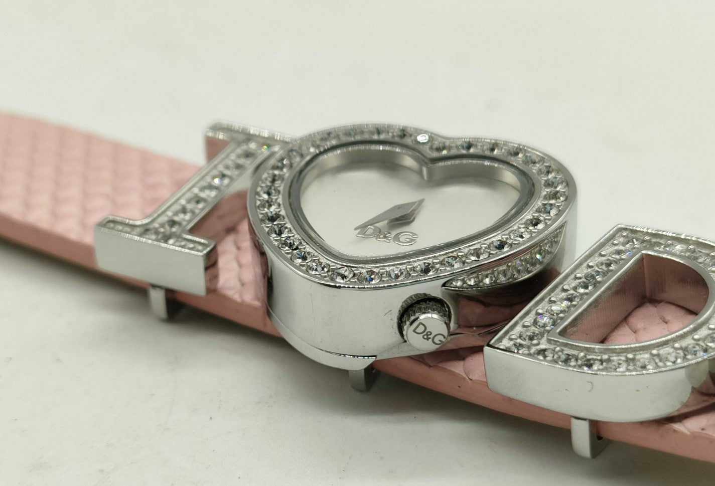 Dolce & Gabbana I Love D&G Heart Quartz Women's Watch Pink Leather Working
