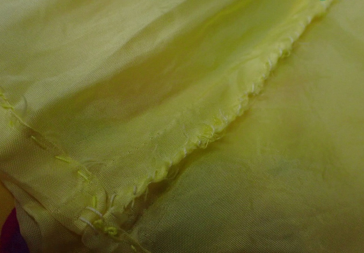 BALENCIAGA Paris Floral Print Flare Skirt Size 38 Yellow Polyester Japan