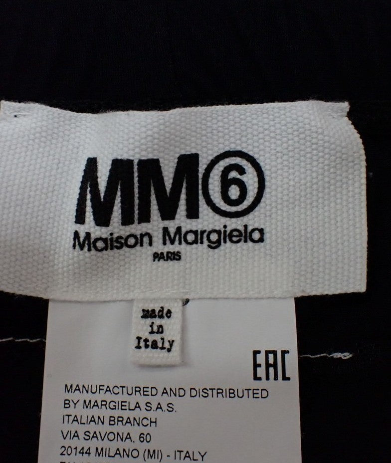 MM6 Maison Margiela S52KA0317 Black Leggings Pants Women's S Made in Italy