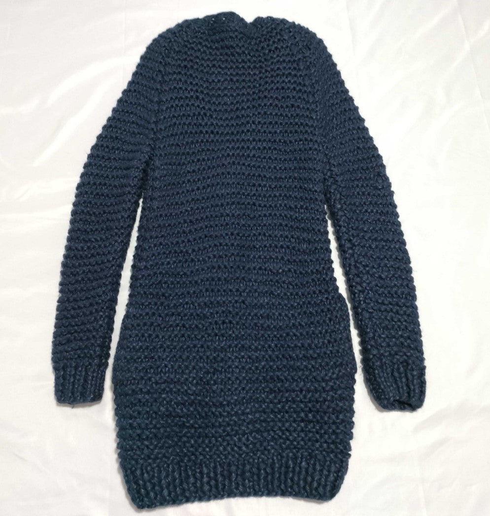 STELLA McCARTNEY Alpaca Wool Knit Long Cardigan Navy Size 36 Romania