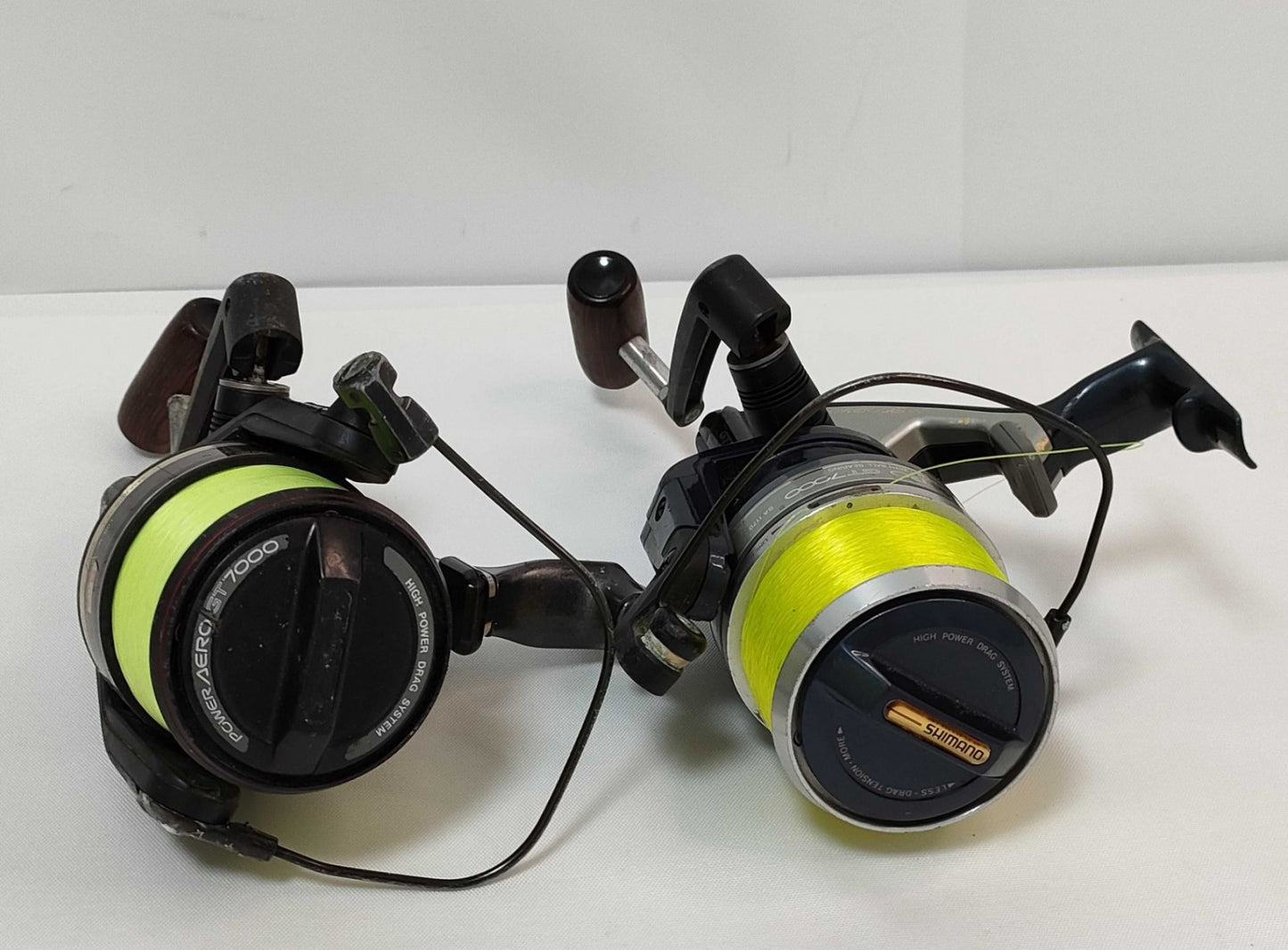 Shimano Power Aero GT7000 GT6000 Spinning Fishing Reels Lot of 2 Japan