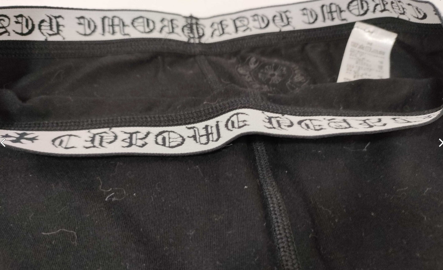 Chrome Hearts Logo Waist Leggings Pants Black Size M Japan Women's