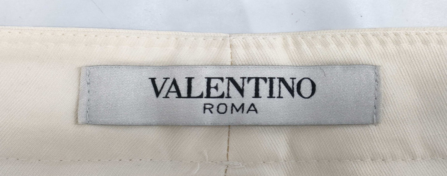 VALENTINO ROMA Valentino Roma Pants, White, Size 40, Tag Included, Hemming Required, Made in Italy