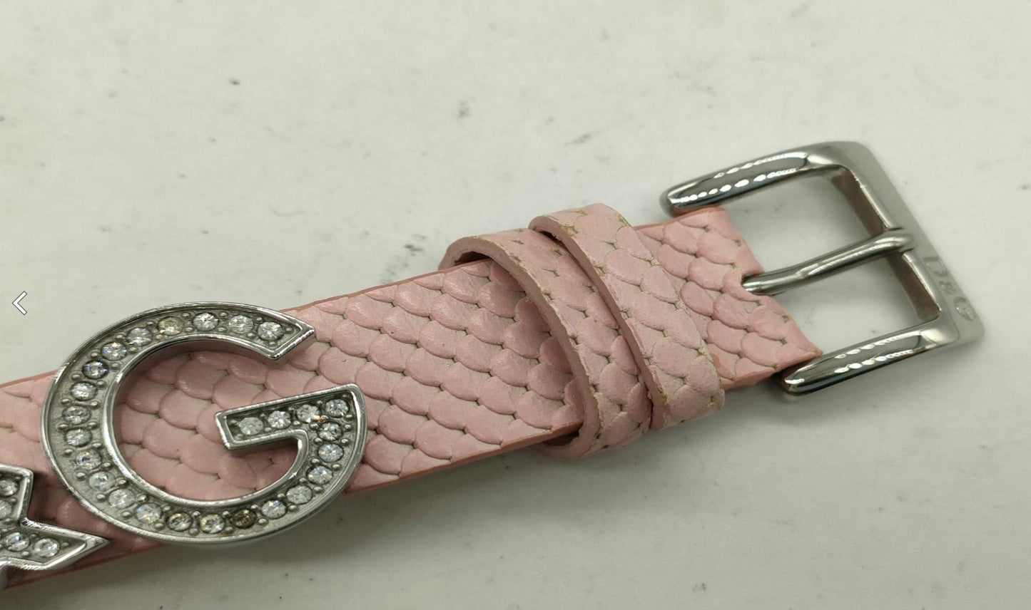 Dolce & Gabbana I Love D&G Heart Quartz Women's Watch Pink Leather Working