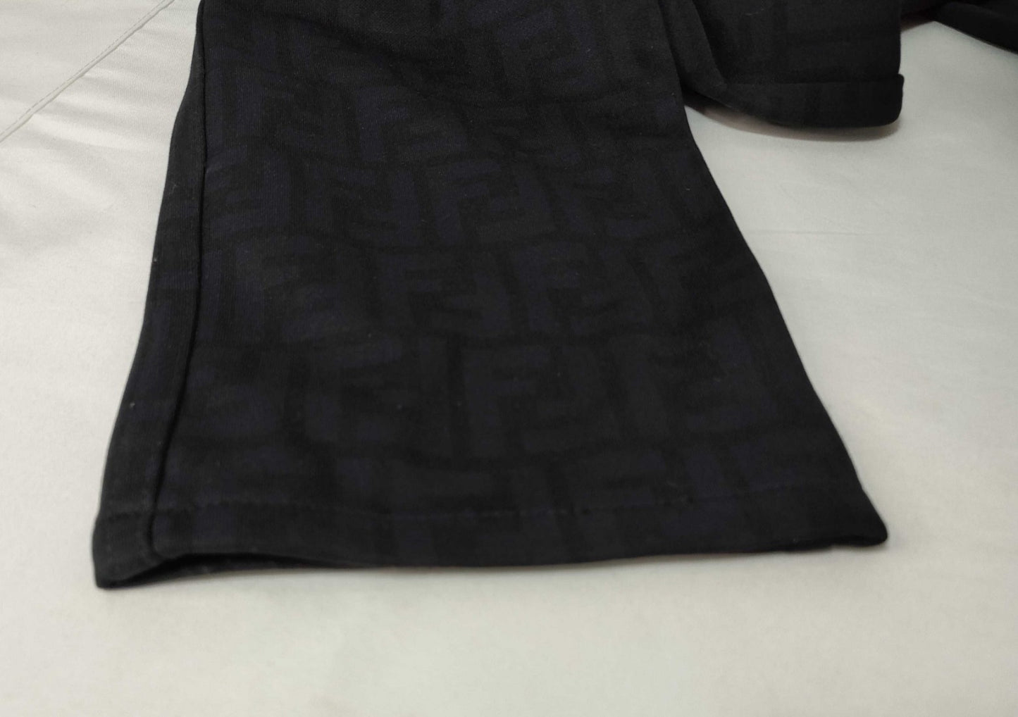 FENDI Jeans Zucca FF Monogram Stretch Pants Black Italy Womens 27