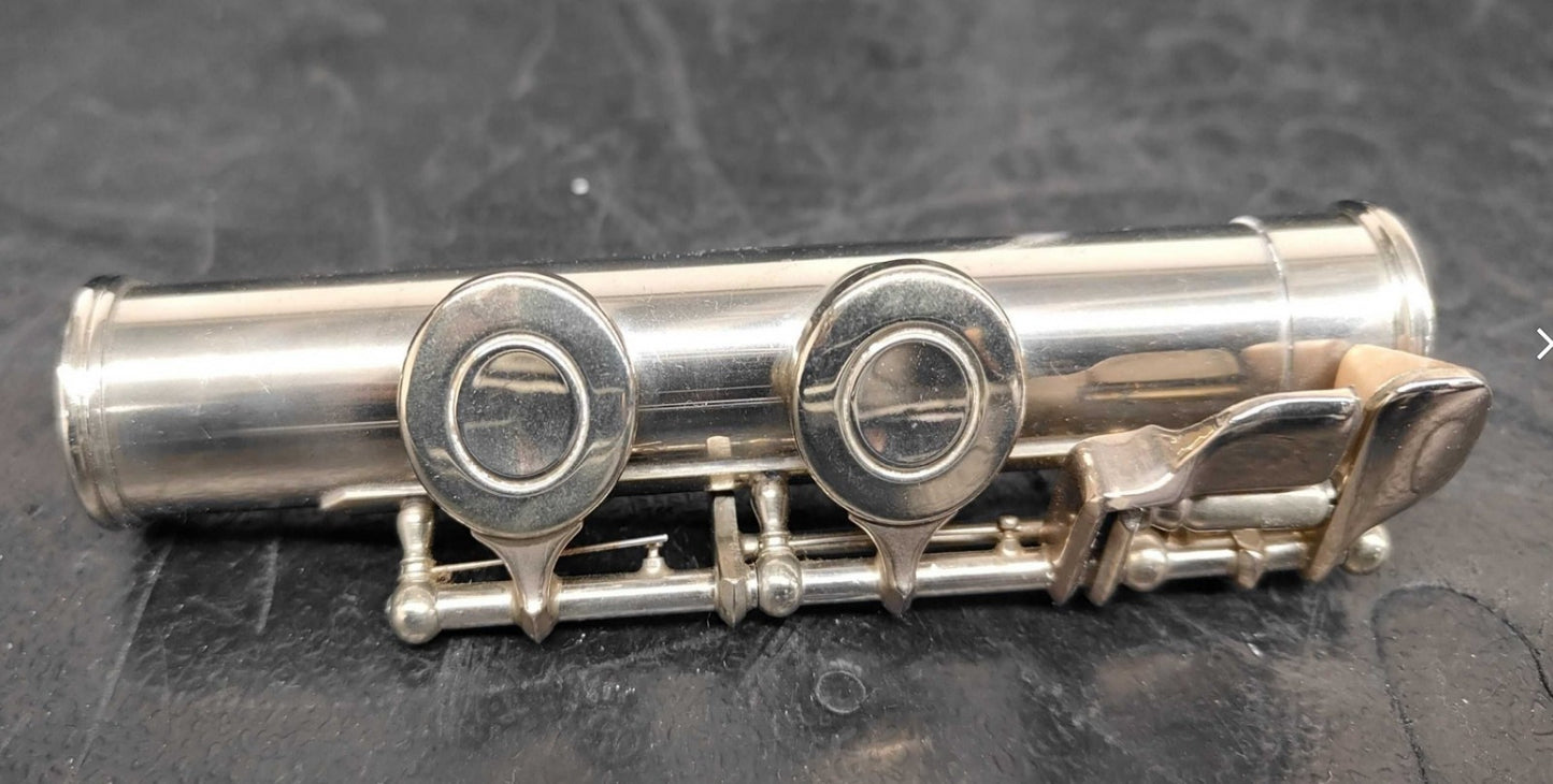 YAMAHA YFL-23 Silver Plated Flute Japan w/ Case Dent Present Untested