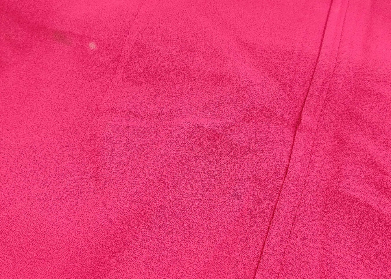 Christian Dior Vintage Pink Silk Blend Dress Women's Size 6 Heart Neck Midi