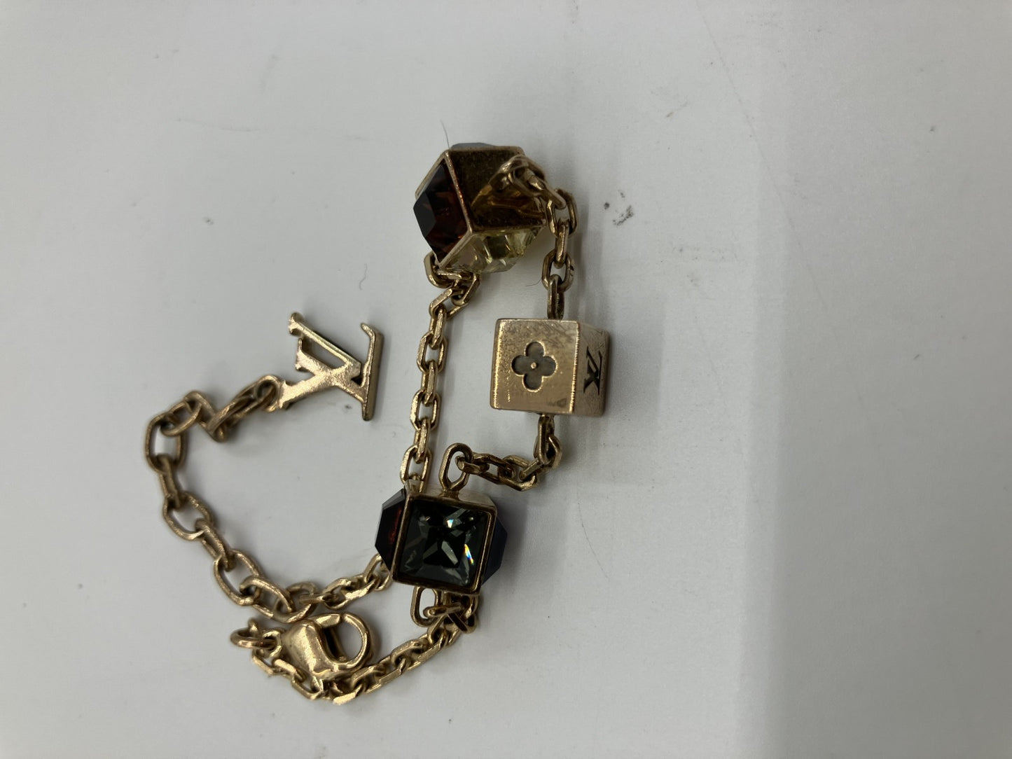 LOUIS VUITTON M65209 สร้อยข้อมือ Collier Gamble GL0152 สร้อยข้อมือ กำไลข้อมือ โซ่ 21 ซม. จัดส่งฟรี 