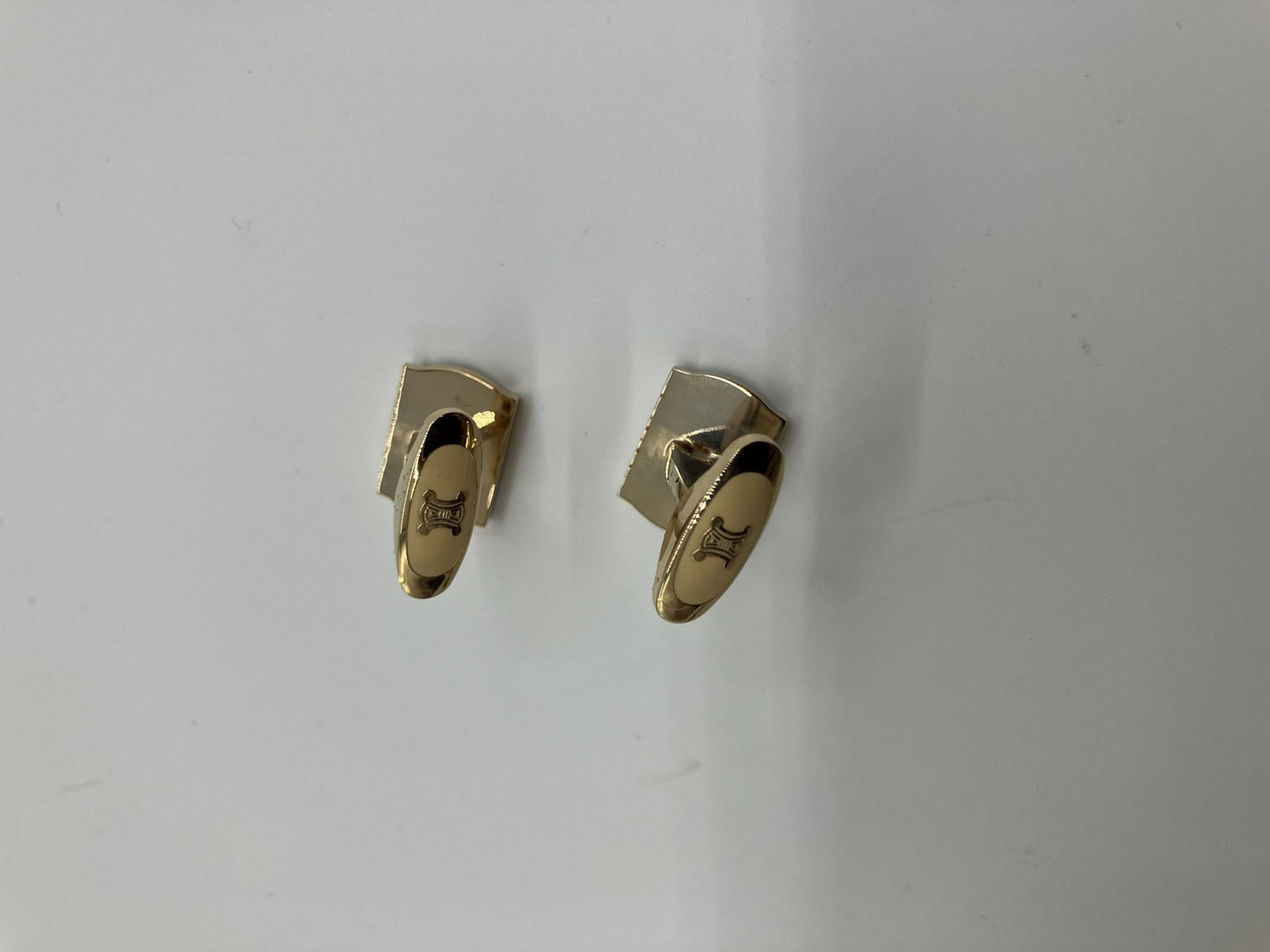 Celine tie pin and cufflinks set, gold, box included, free shipping 