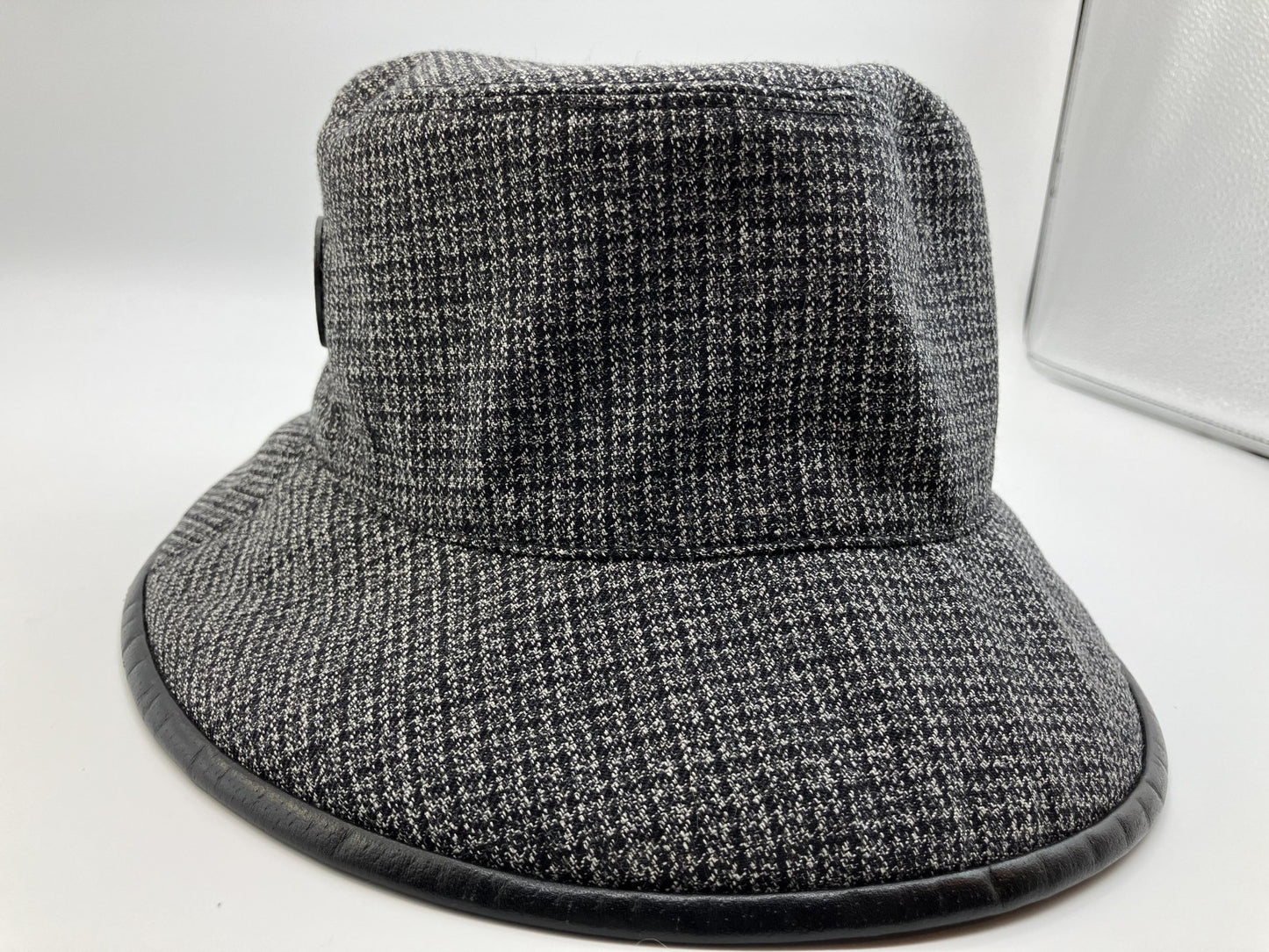 Gucci GG Canvas Hat Gray 59cm head circumference 9cm height 7cm brim