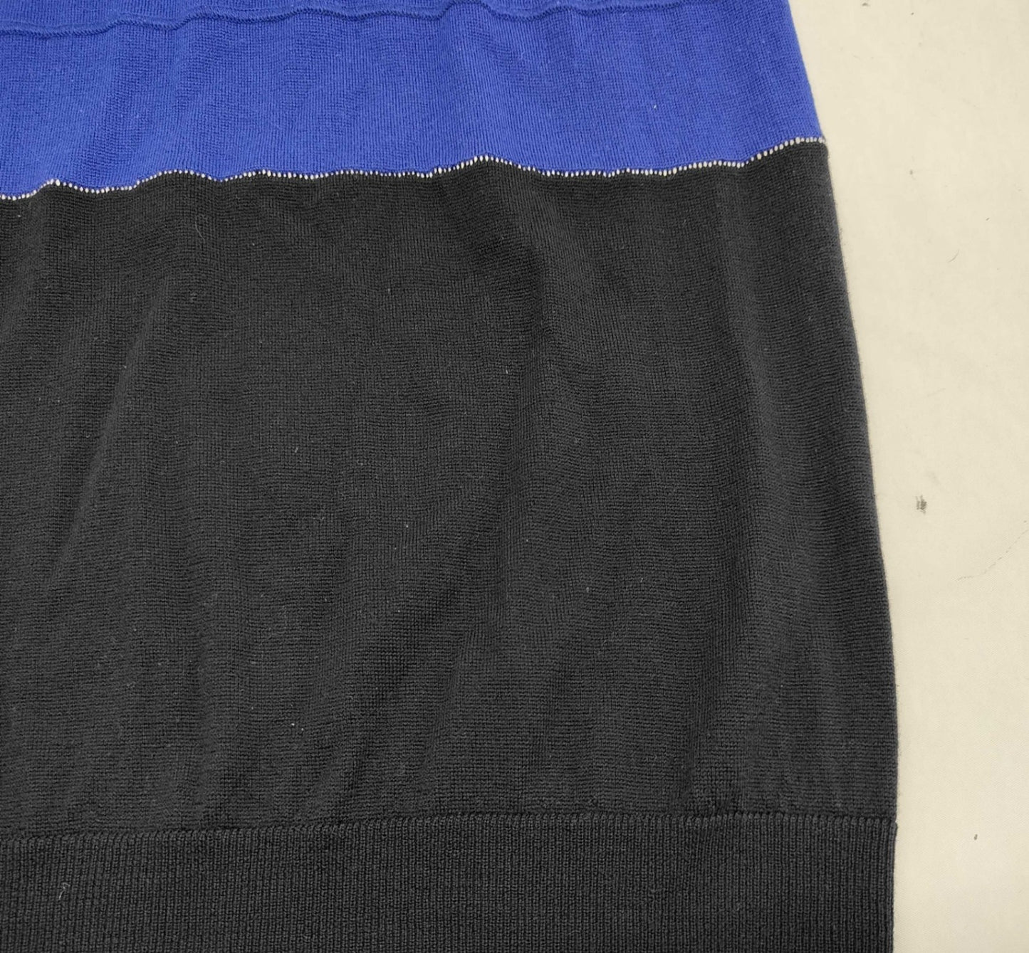 MM6 Maison Margiela Blue Black Colorblock Knit Dress Women's Size M Romania
