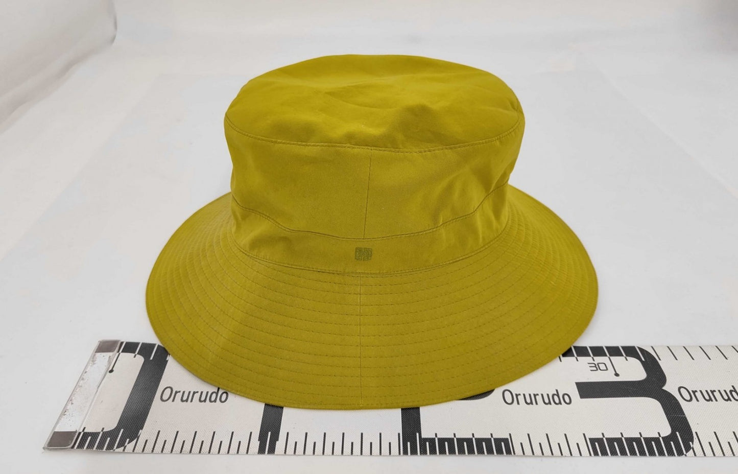HERMES Bucket Hat Yellow Size 58 Made in France Polyester Nylon
