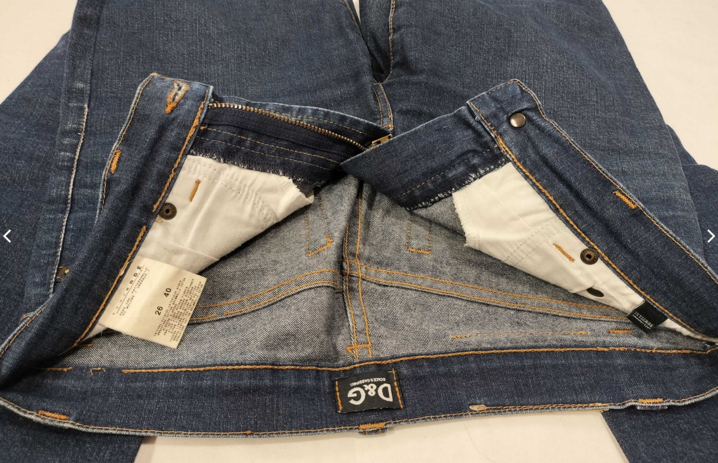 Dolce & Gabbana D&G Denim Jeans Blue Slim Stretch Size 26 Women's
