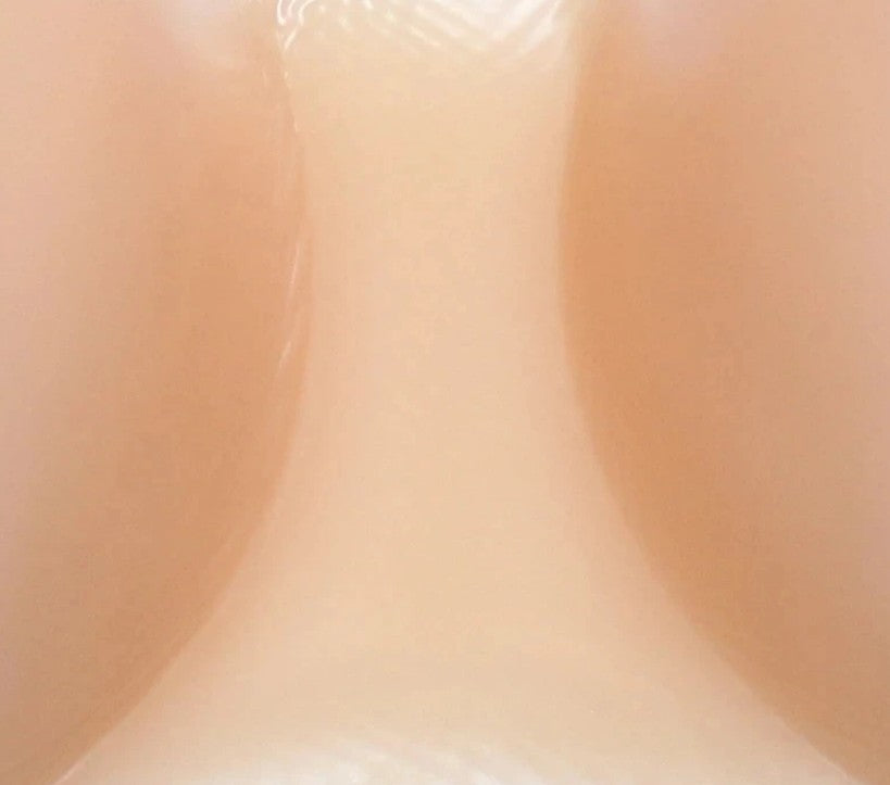 Silicone Body Shaping Pad 1000g Clear Strap Shapewear Insert Beige