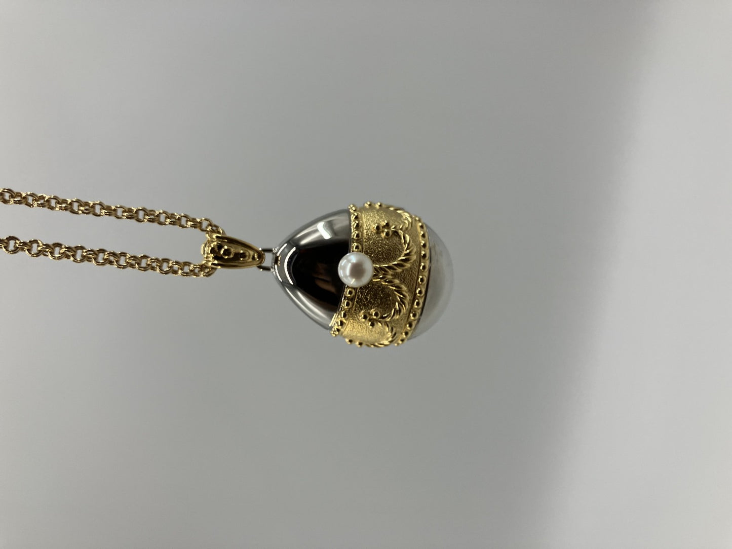 TASAKI Egg 1E20-2180 1P pearl pendant watch, case width 23mm, chain 60cm, with box,