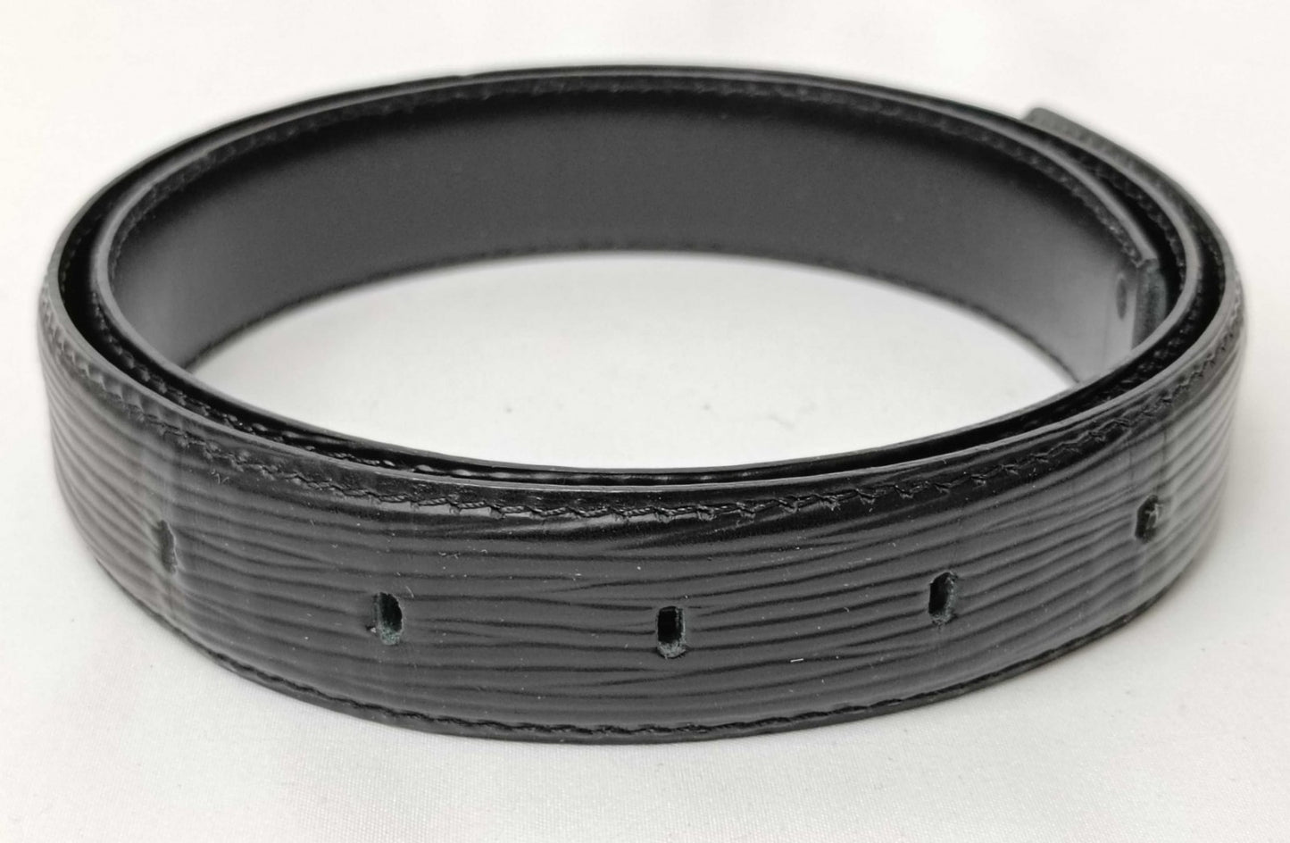 Louis Vuitton Epi Leather Belt Strap Black 85/34 CT0916 Made in France