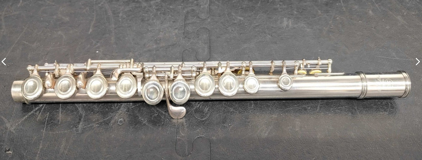 YAMAHA YFL-23 Silver Plated Flute Japan w/ Case Dent Present Untested