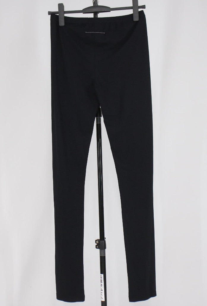 MM6 Maison Margiela S52KA0317 Black Leggings Pants Women's S Made in Italy