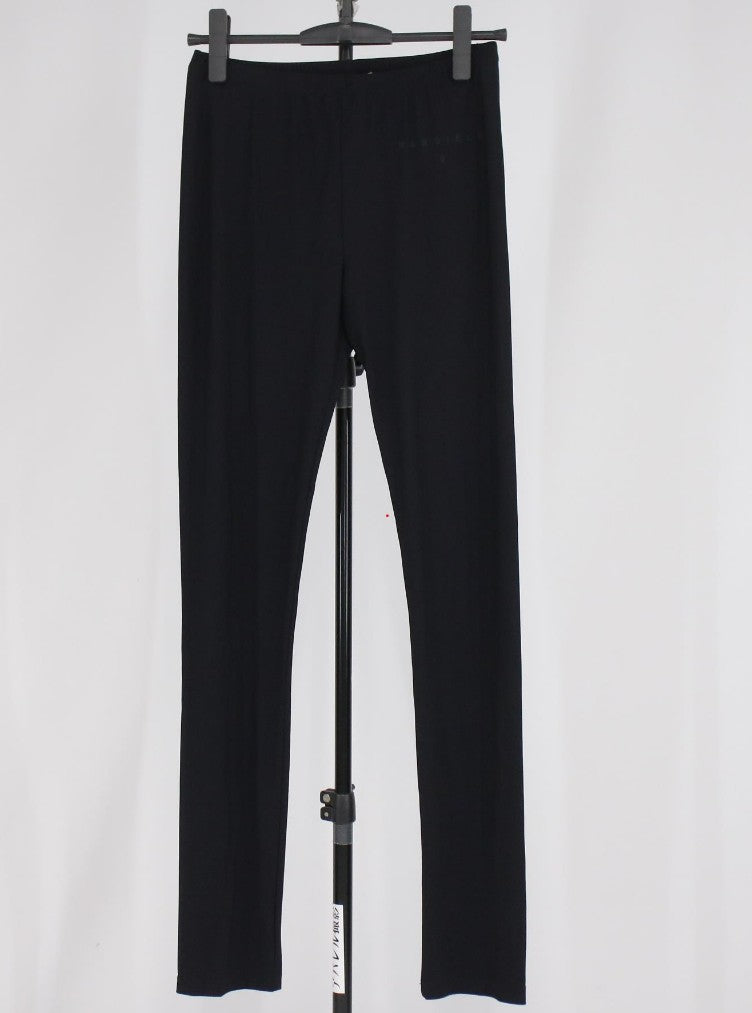 MM6 Maison Margiela S52KA0317 Black Leggings Pants Women's S Made in Italy