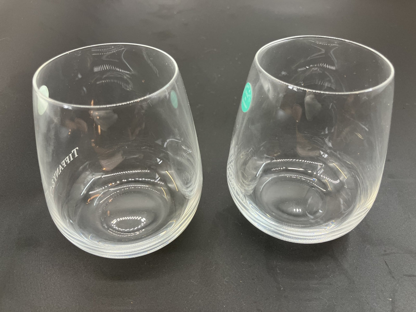 ティファニーグラス・直径５．５ｃｍ 高さ９ｃｍ 送料無料 箱付