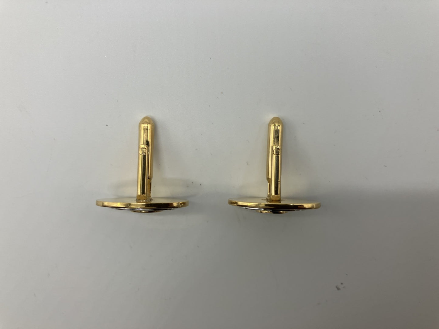 OMEGA cufflinks, large size, gold and silver, with external box