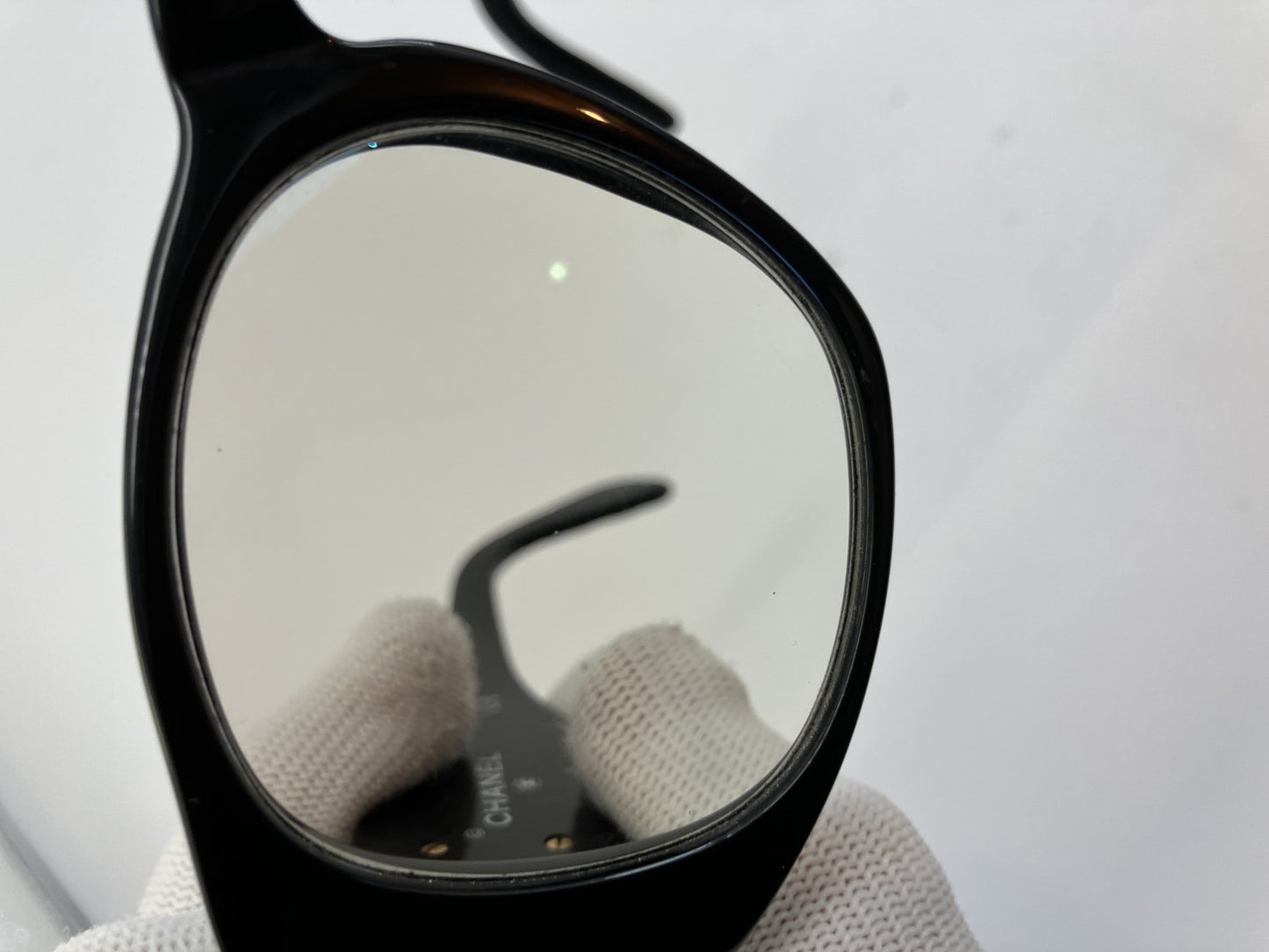 CHANEL Coco MATRASSE Clear Lens Sunglasses 01450 94305 with Case